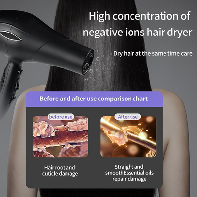 2000w-2300w Máy ​​sấy tóc động cơ AC Ứng dụng kiểm soát nước hoa Phát hành tia UV bên trong