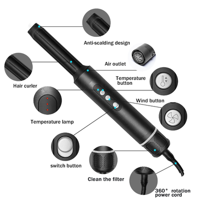 Máy sấy tóc 7 trong 1 Volumizer Bộ máy sấy tóc tốc độ cao không chổi than Bộ máy sấy tóc nhanh không chổi than