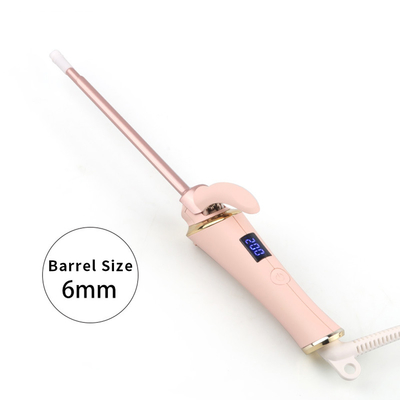 Máy uốn tóc bằng điện Kích thước 6mm / 9mm / 13mm / 25mm Máy uốn tóc mini màu hồng dễ sử dụng Bàn là máy uốn tóc