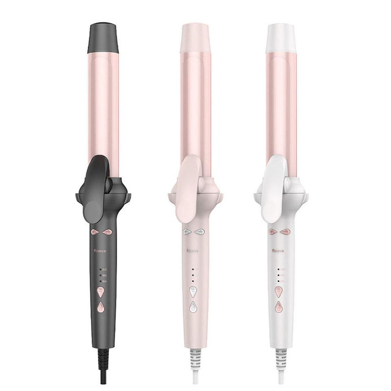 Crimper tóc Waver tự động tóc curler và curling Wand Professional Series thùng Wand màu tím Set đa chức năng